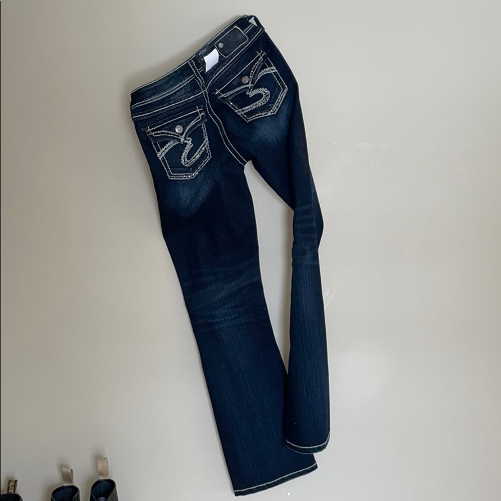 Silver Natsuki Flap Jeans 28 X 31